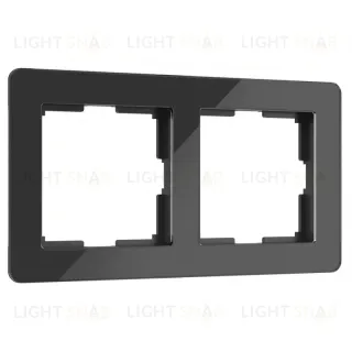 Рамка на 2 поста Werkel Acrylic черный 4690389184857 W0022708 4690389184857