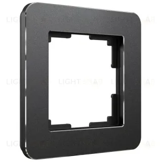 Рамка на 1 пост Werkel Platinum черный алюминий 4690389184420 W0012608 4690389184420