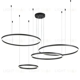 Подвесная люстра Indigo Galass 14001/4P Black V000034L V000034L