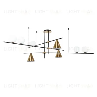 Люстра на штанге Arte Lamp Jacob A7029PL-9BK A7029PL-9BK