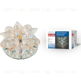 Встраиваемый светильник Fametto DLS-F129 G4 GLASSY/CHAMPAIGNE UL-00000354 DLS-F129 G4 GLASSY/CHAMPAIGNE