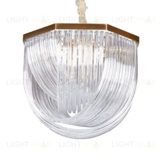 Подвесной светильник Delight Collection Murano Glass A001-554 L9 brass/clear A001-554 L9 brass/clear