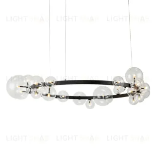 Подвесной светильник Delight Collection Art Deco Bubble KM1294P-24 black/clear KM1294P-24 black/clear