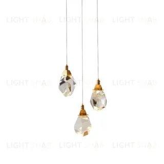 Подвесной светильник Delight Collection Crystal rock II 9701P/3R brass 9701P/3R brass