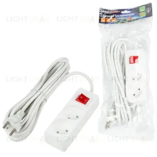 Удлинитель бытовой Uniel Ultra S-CU2-5B WHITE UL-00009993 S-CU2-5B WHITE