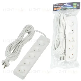 Удлинитель бытовой Uniel Ultra S-CU5-5 WHITE UL-00009991 S-CU5-5 WHITE