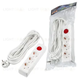 Удлинитель бытовой Uniel Ultra S-GCU3-7B WHITE UL-00010019 S-GCU3-7B WHITE