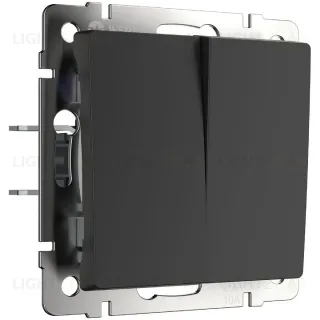 Выключатель двухклавишный с самовозвратом Werkel 4690389192340 W1122408 a062575 4690389192340