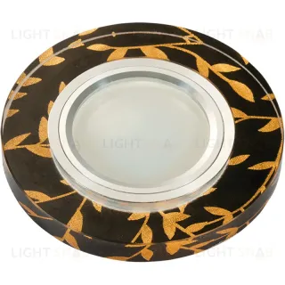 Встраиваемый светильник Fametto Luciole DLS-L204 GU5.3 CHROME/BLACK UL-00000379 DLS-L204 GU5.3 CHROME/BLACK