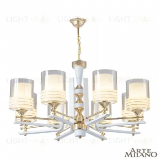 Подвесная люстра Arte Milano Florentia-6087 306087/8 Wh/Gd 306087/8 Wh/Gd