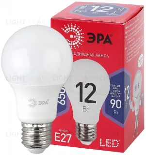 Лампа светодиодная Эра E27 12W 6500K LED A60-12W-865-E27 R Б0045325 Б0045325