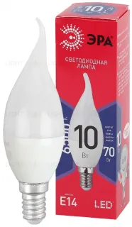 Лампа светодиодная Эра E14 10W 6500K LED BXS-10W-865-E14 R Б0045343 Б0045343