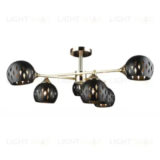 Люстра на штанге IMEX MD.4211-6-S-GD+FGD MD.4211-6-S-GD+FGD