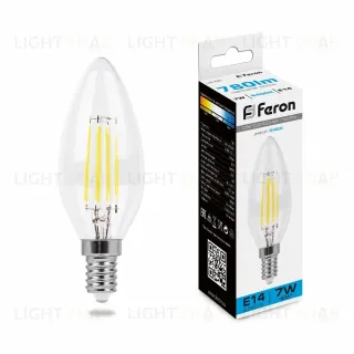 Лампа светодиодная Feron LB-66 Свеча E14 7W 6400K 38227 38227