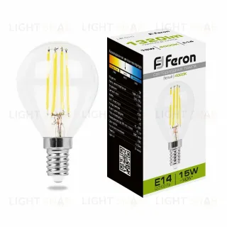 Лампа светодиодная Feron LB-515 Шарик E14 15W 4000K 38250 38250