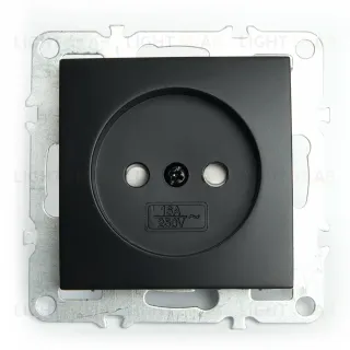 Розетка 1-местная б/з с защитной шторкой Stekker Эрна PST10-9109-03 49153 49153