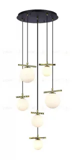 Каскадная люстра iLamp Golden 2134-6D BR+MBK 2134-6D BR+MBK