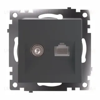 Розетка TV + RJ-45 Stekker Катрин GLS00-7106-06 49417 49417