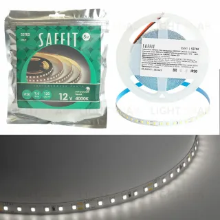 Светодиодная лента Saffit SST02 12В 9,6Вт/м 4000К 5м IP20 55241 55241