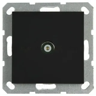 Розетка TV Jasmart оконечная с накладкой черный матовый (soft touch) G6001PB G6001PB