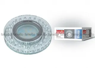 Встраиваемый светильник Fametto Peonia DLS-P102 GU5.3 CHROME/CLEAR DLS-P102 GU5.3 CHROME/CLEAR