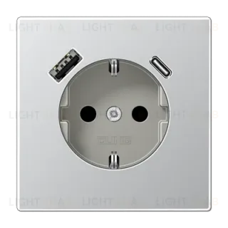 Розетка 2K+З USB Typ AC Jung AL1520-15CA AL1520-15CA