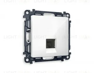Комплект механизма компьютерной розетки RJ-45(8P8C) CAT6 со шторкой Ambrella Volt Alfa MA112010 MA112010