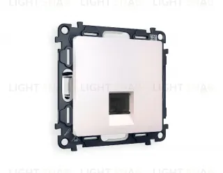 Комплект механизма компьютерной розетки RJ-45(8P8C) CAT6 со шторкой Ambrella Volt Alfa MA212010 MA212010