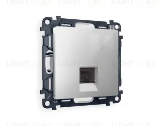Комплект механизма компьютерной розетки RJ-45(8P8C) CAT6 со шторкой Ambrella Volt Alfa MA412010 MA412010