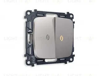 Комплект механизма 2-кл проходного выключателя с подсветкой Ambrella Volt Omega MO504030 MO504030