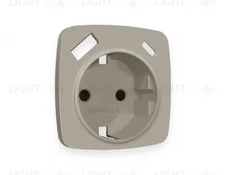 Лицевая панель для розетки с/з со шторками 2USB тип A+C Ambrella Volt Omega OP3700 OP3700