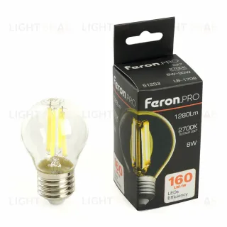 Лампа светодиодная Feron LB-1708 E27 8W 2700K 51253 51253