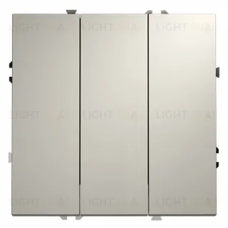 Выключатель трехклавишный Voltum S70 VLS030103 (кашемир) VLS030103