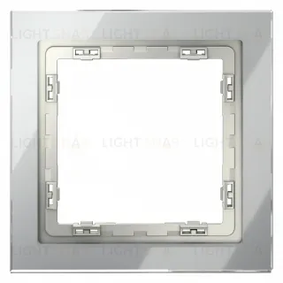 Рамка на 1 пост Voltum S70 VLS110105 (сталь, стекло) VLS110105