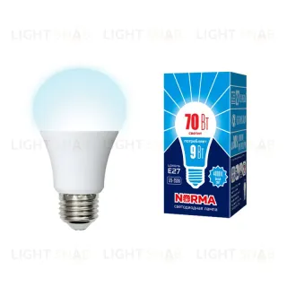 Лампа светодиодная Volpe Norma LED-A60-9W/4000K/E27/FR/NR картон UL-00005623 LED-A60-9W/4000K/E27/FR/NR картон