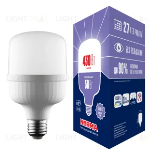 Лампа светодиодная Volpe Norma LED-M80-50W/6500K/E27/FR/NR UL-00006792 LED-M80-50W/6500K/E27/FR/NR