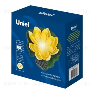 Светильник на солнечной батарее Uniel USL-S-827/PT060 YELLOW WATERLILY UL-00011600 USL-S-827/PT060 YELLOW WATERLILY