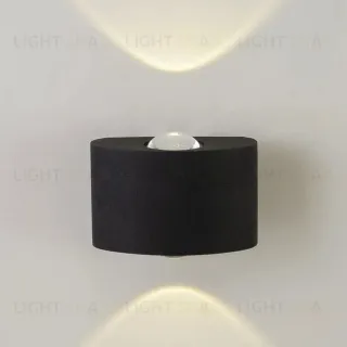 Уличный настенный светильник AM Group AM307-2X1 W BK 4000K AM307-2X1 W BK 4000K