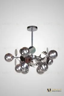 Люстра на штанге AM Group AM396 SP10 CHROM AM396 SP10 CHROM