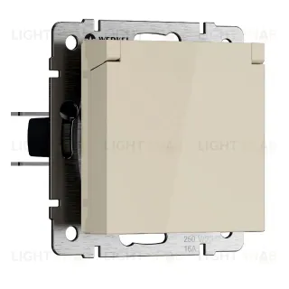 Розетка с защитной крышкой и шторками Werkel W1171203 4690389213151 a069595 4690389213151