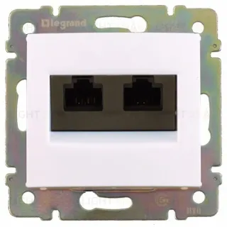Розетка компьютерная двойная RJ45 Legrand Valena Classic 695626 695626