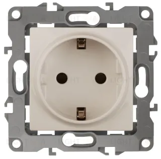 Розетка 2P+E Schuko со шторками Эра 12-2102-02 Б0014688 Б0014688