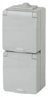 Розетка 2х2P+E Эра 11-2608-03 Б0036003 Б0036003