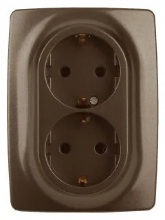 Розетка 2X2P+E Schuko со шторками Эра 12-2108-13 Б0036449 Б0036449