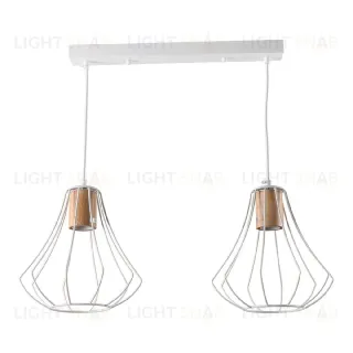 Подвесной светильник IMEX MD.9052-2-P-WH+WOOD MD.9052-2-P-WH+WOOD