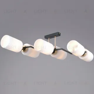 Потолочная люстра Illumico IL0809-6ASQ-25 BK AB NAPLES IL0809-6ASQ-25 BK AB NAPLES