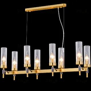 Подвесная люстра Illumico IL5177-8LLS-29 BRASS TUBO IL5177-8LLS-29 BRASS TUBO