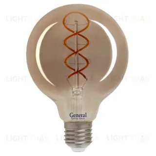 Филаментная светодиодная лампа General GLDEN-G125DSS-6-230-E27-1800 684600 684600