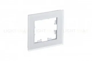 Рамка 1-ая Systeme Electric AtlasDesign Nature Матовое стекло белый ATN330101 ATN330101