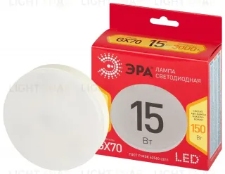 Лампа светодиодная Эра LED GX-15W-830-GX70 R 3000K таблетка Б0065487 Б0065487